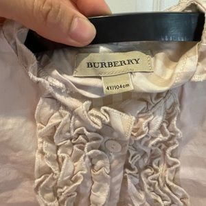 4T girl’s Burberry shirt